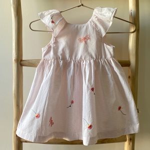 Light baby girl dress of boutique quality